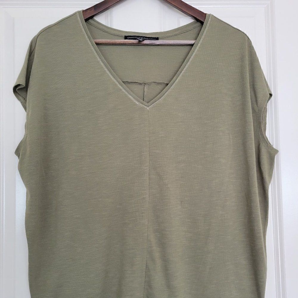 White House Black Market‎  Green  Top Blouse size L